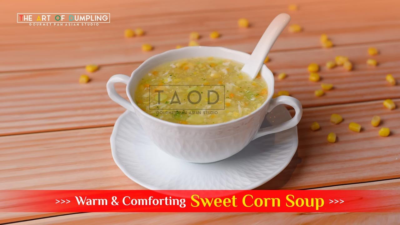 Warm and Comforting Bowl of Sweet Corn Soup